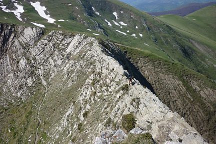 L'arête aérienne d'Alupigna et son sentier d'évitement