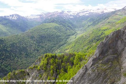 Vallons du Baralet et de Bélonce depuis la Pène d'Udapet