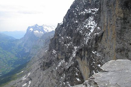 Vue impressionnante sur la mythique face nord
