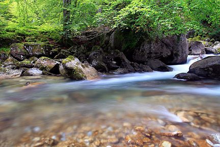 Cascade au-dessus de Cauterets, sentier du pont d'Espagne