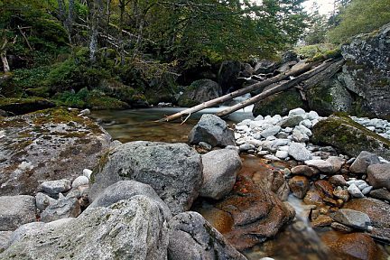 Cascade au-dessus de Cauterets, pause longue