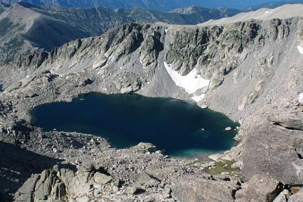 Lac de Batanielli vu depuis le Rotondo