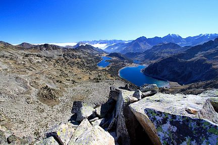 Lac d'Aubert et lac d'Aumar