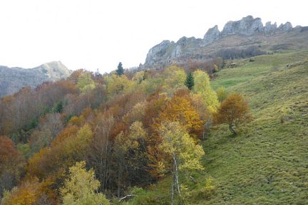 Face nord du Lauriolle et le pic de Gerbe