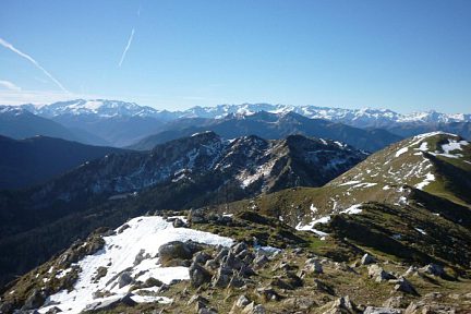 Panorama sur l'Aneto-Maladeta depuis le pic de Cagire