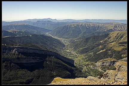 Belle vue sur les canyon espagnols depuis l'Escuzana