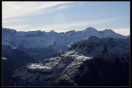 Vue sur le cirque de Gavarnie depuis le Bergons