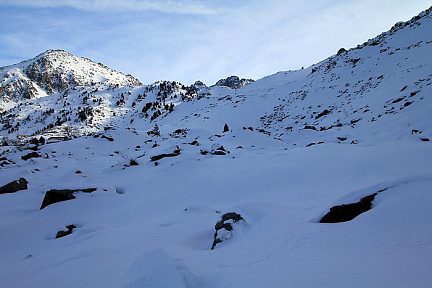 Un peu avant d'arriver au lac de la Glère