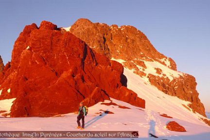 Soleil rouge à l'Anayet