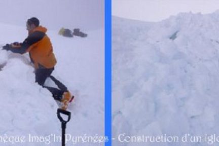 Igloo en construction