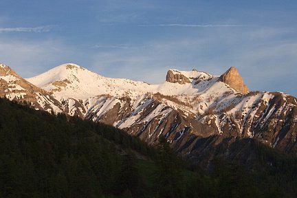 Roche Cline en fin de journée
