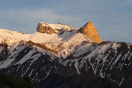 Roche Cline au coucher du soleil