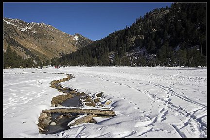 Neige dans la vallée du Marcadau
