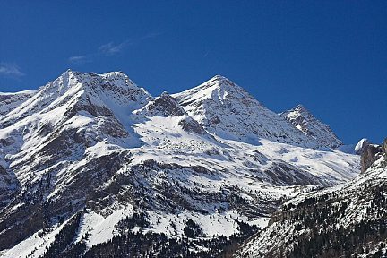 Face nord du Taillon sous la neige