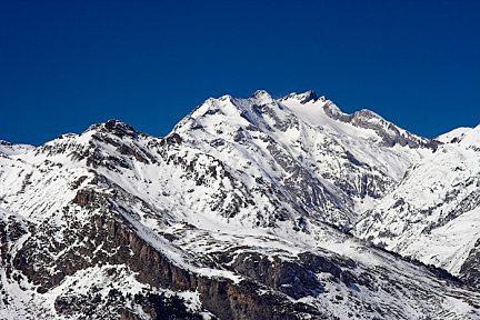 Glacier d'Ossoue et massif du Vignemale vus des Espuguettes