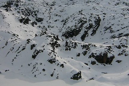 Randonnée à skis au lac de la Glère