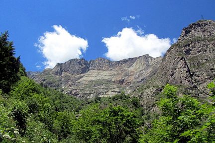 Randonnée au lac du Lauvitel, massif des Écrins, vue 1