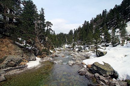 Randonnée en raquettes à neige dans la vallée du Marcadau