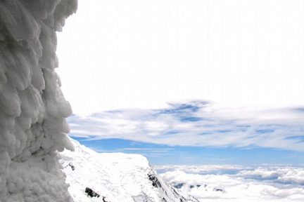 Alpes: vue depuis l'aiguille du midi