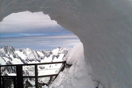 Vue depuis l'Aiguille du Midi, Alpes, vue 1