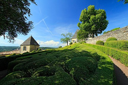 On commence la balade dans le jardin de Marqueyssac