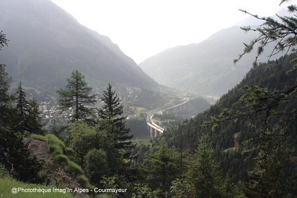 Arrivée au-dessus de Courmayeur