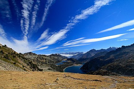 Lacs du Néouvielle depuis la Hourquette d'Aubert