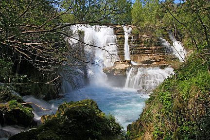 Cascade du Cirque de Navacelles dans l'Hérault