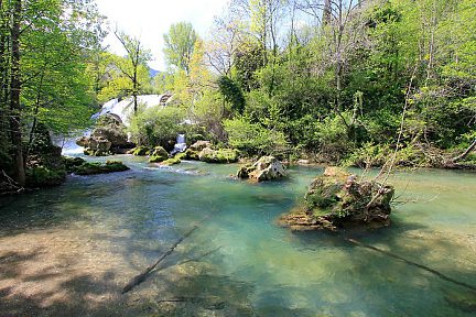 Rivière de la Vis dans le Cirque de Navacelles
