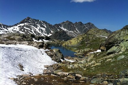Lac dans les Hautes-Alpes