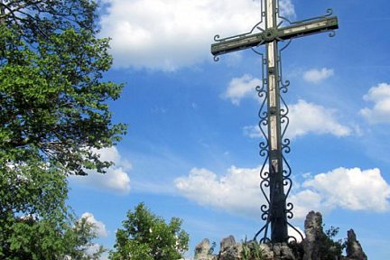 Croix à Rocamadour en haut du chemin de croix