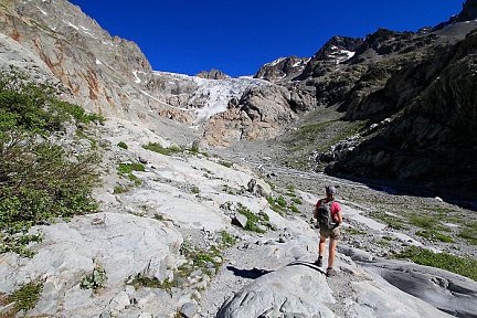 Le pied du Glacier Blanc dans le massif des Ecrins