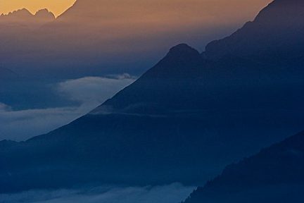 Coucher de soleil depuis le Tourmalet