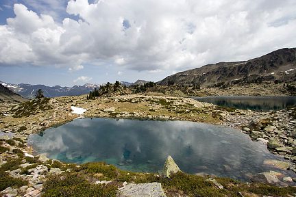 Lac Nère en redescendant de la Hourquette d'Aubert