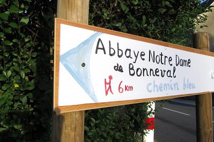 Chemin bleu de l'Abbaye Notre Dame de Bonneval