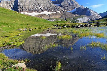 Pic du Taillon depuis le col de Tentes dans les Pyrénées