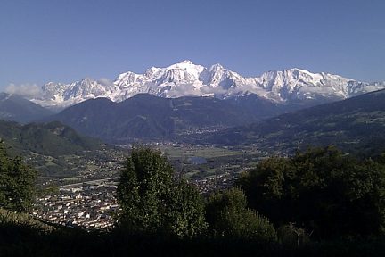 Au pays du Mont-Blanc en Haute-Savoie au dessus de Sallanches