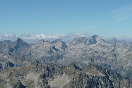 La Grande Fache et le Balaïtous vus du pic d'Ardiden