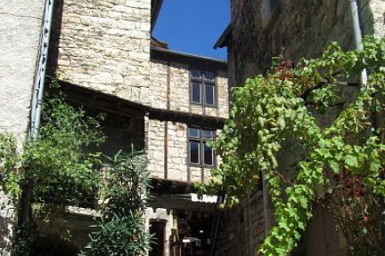 Ruelle pavée et grimpante de Sainte Enimie