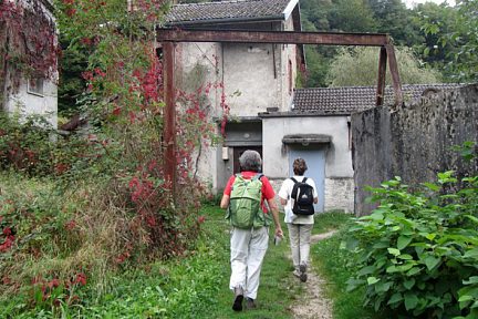 Randonneurs dans le Jura