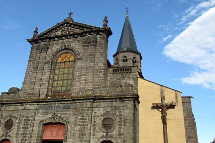 Pierres volcaniques à Riom, ville d'Auvergne