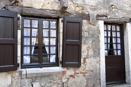 Façade de maison de Pérouges