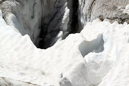 Le Glacier Blanc dans les Alpes