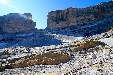 La Brèche de Roland depuis le versant français
