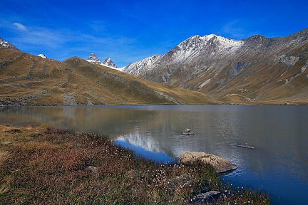 Lac du Goléon et linaigrettes