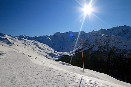 Randonnée dans la neige à Hautacam