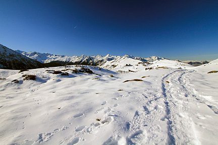 Randonnée raquettes à neige à Hautacam