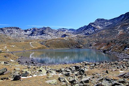 Arrivée sur le lac Rond