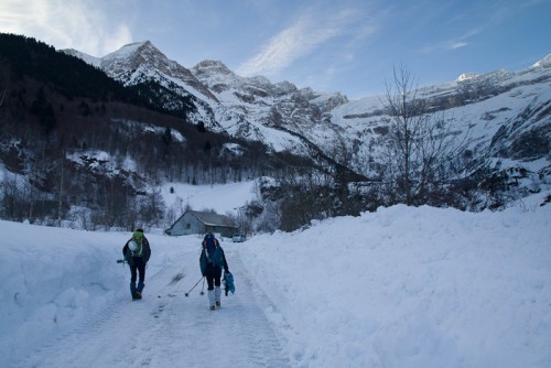 Randonn�e jusqu'� l'h�tel du cirque et de la cascade de Gavarnie
