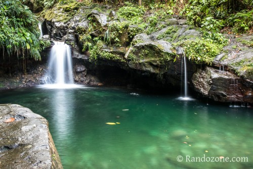 Trace du Bassin Paradis sur Basse-Terre